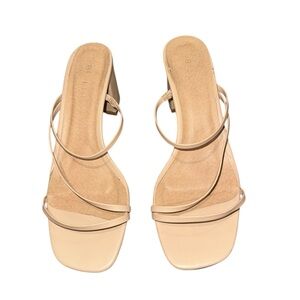 Billini Cream Strappy Heels